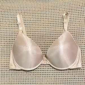 New WACOAL T-Shirt Bra, Front Closure, Light Beige, Petite Size 36B